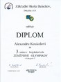Diplom Alexandera Koukola