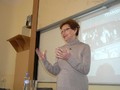 PhDr. Dagmar Lieblová besedovala se studenty o hrůzách holocaustu.